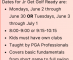 Jr Get Golf Ready Tuesdays 8am June 3rd - July 1st 